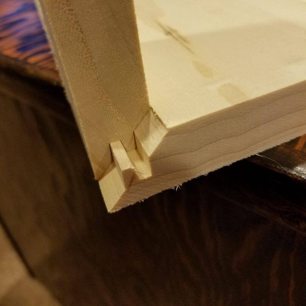 Customer photo review of PROMASTERTOOL™ 45° Lock Miter Router Bit - 1/2" Shank
