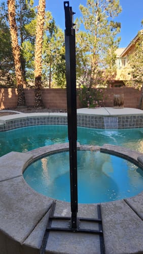 Customer photo review of Adjustable Height Steel Post