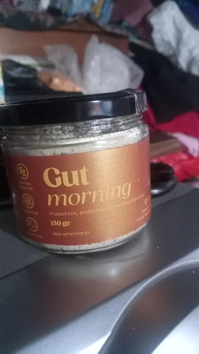 Customer photo review of Gut Morning I Probióticos para Perro y Gato. Mejora la Digestión