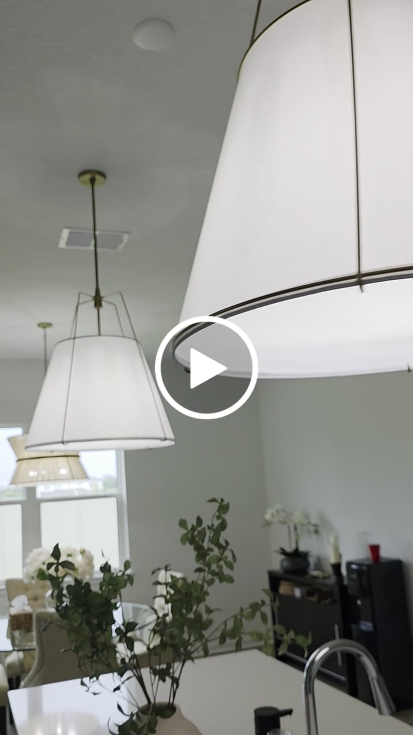 Customer video review of Modern Fabric Conical Drum Cage Pendant Light