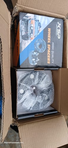 Customer photo review of 1.25" 5x4.5 to 5x5 Wheel Adapters for Jeep Jk Wk Wj Xk Wheels on Tj Yj Kk Xj Mj