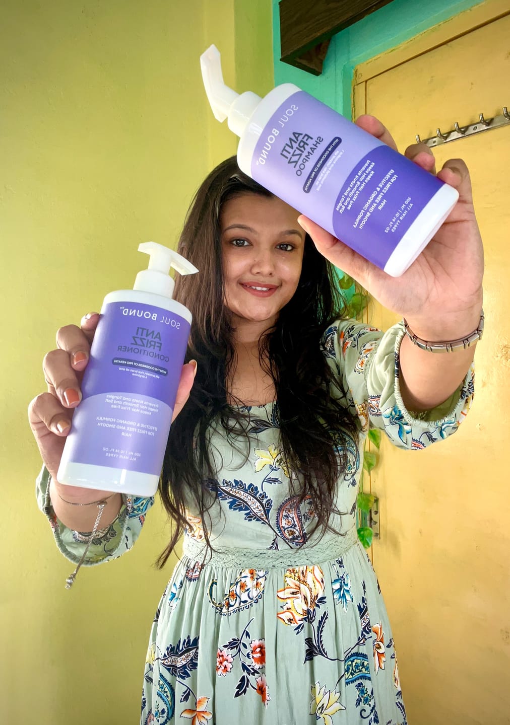 Customer photo review of Anti-Frizz Shampoo + Conditioner
