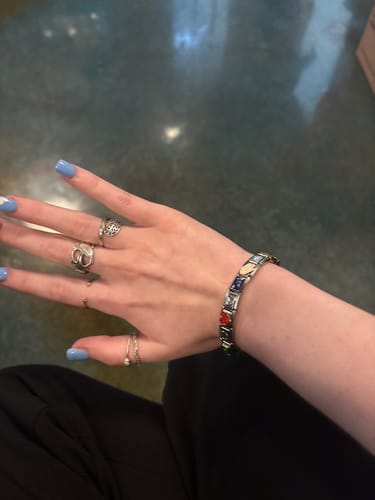 Customer photo review of Italian Charm Bracelet