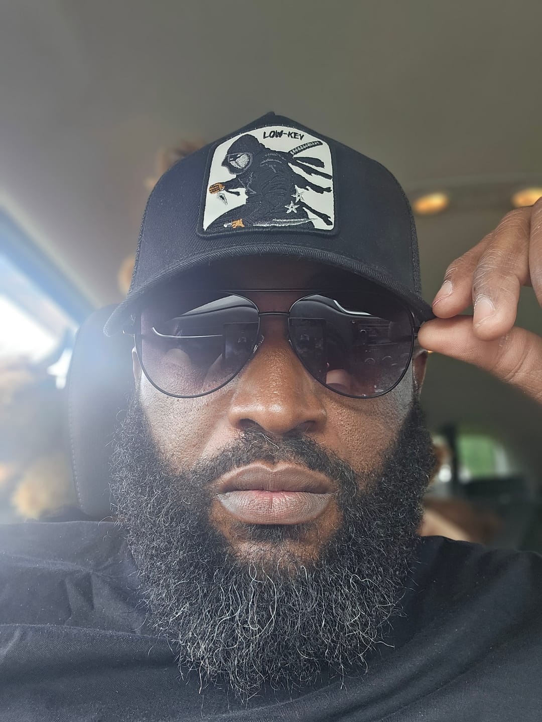 Customer photo review of Ninja "Low-key" trucker hat