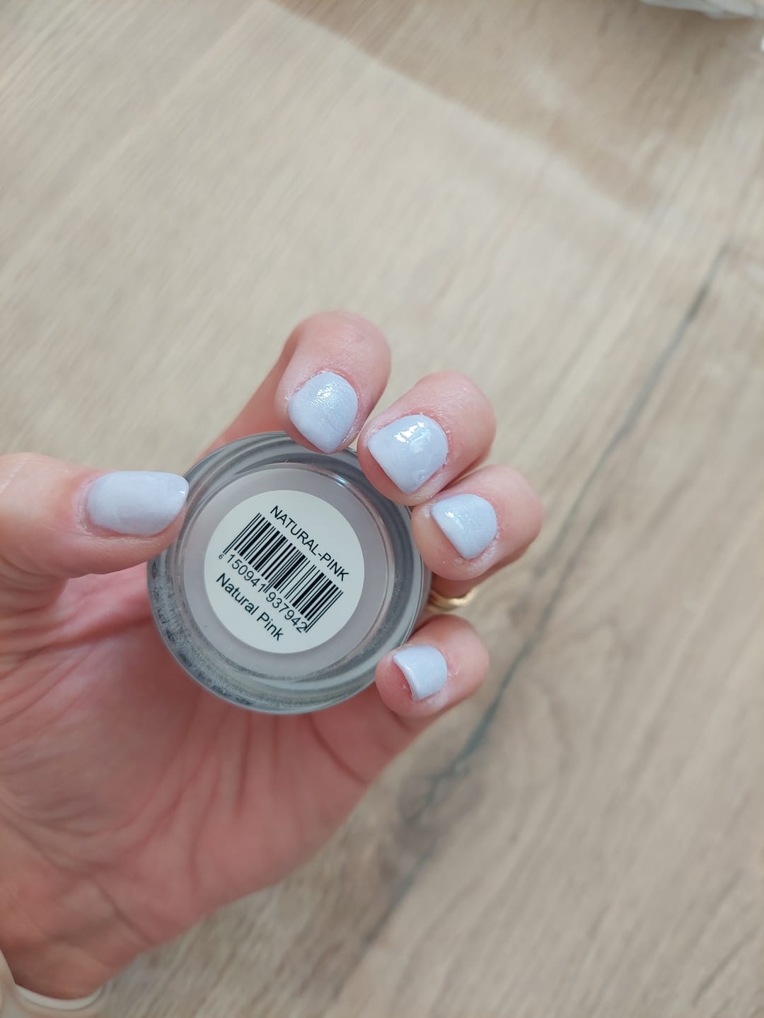 Customer photo review of Natural Pink Dipping Powder