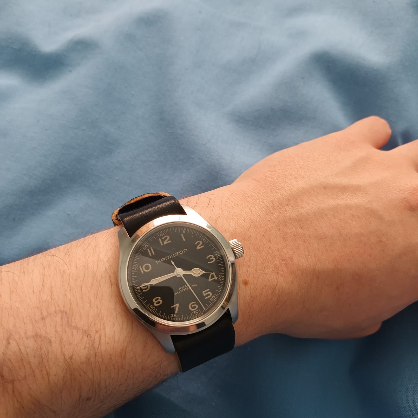 Customer photo review of Safari Shell Cordovan Single-Pass Strap - NEW