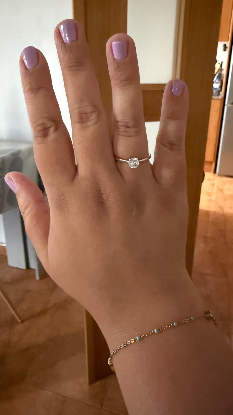 Customer photo review of Anillo Circonita Oval