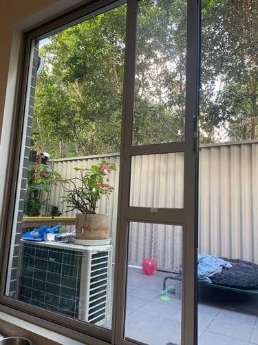 Customer photo review of Patio Pet Door Insert