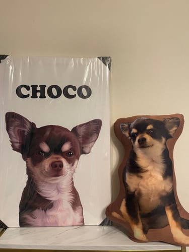 Customer photo review of Petcanva©オーダーメイド ペット似顔絵