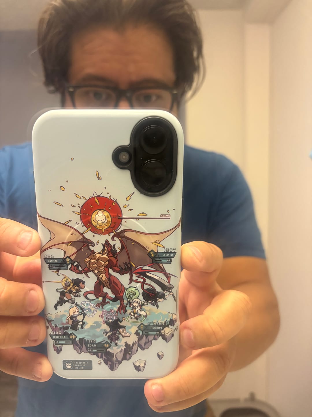 Customer photo review of Side Quest iPhone Case