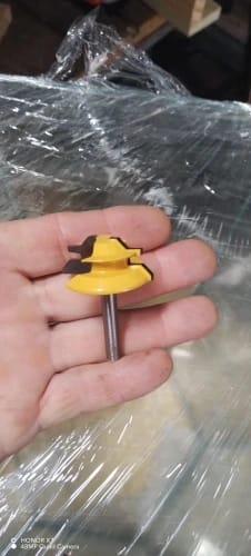 Customer photo review of PROMASTERTOOL™ 45° Lock Miter Router Bit - 1/2" Shank