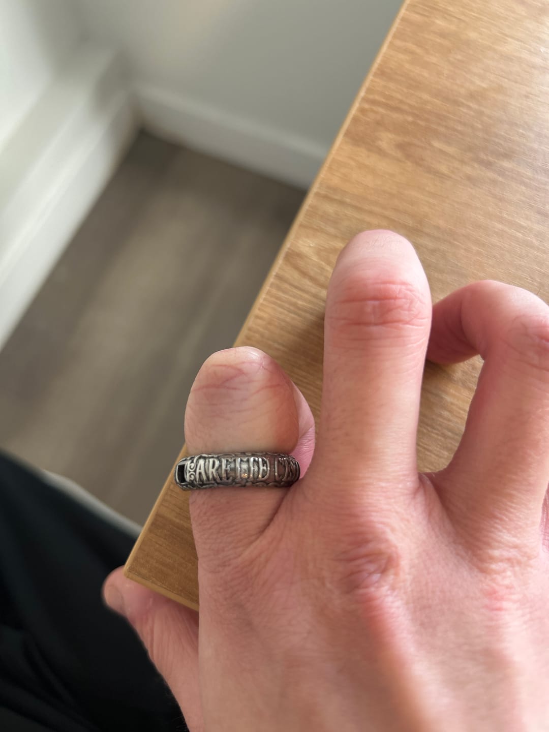 Customer photo review of UPGRADED CATACOMBS RING