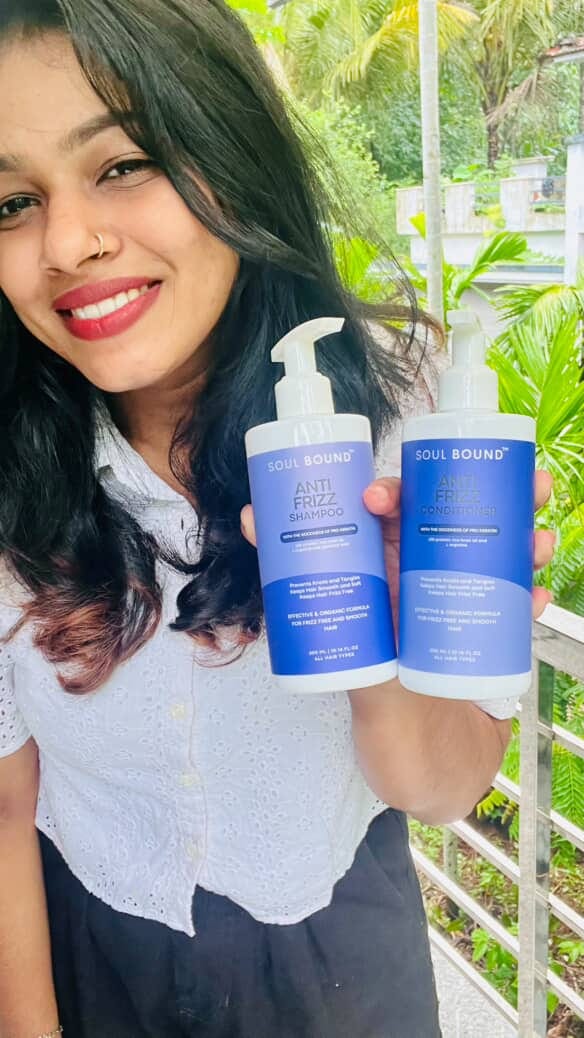 Customer photo review of Anti-Frizz Shampoo + Conditioner
