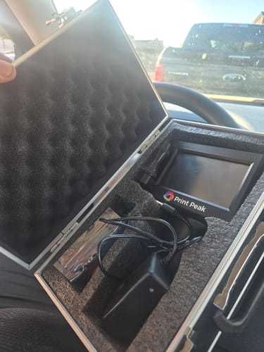 Customer photo review of Business Pack: Handheld Printer + 2 Ink Cartridges