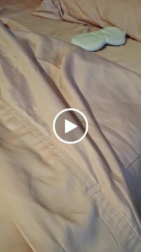 Customer video review of TENCEL Eucalyptus Cooling Bed Sheet Set