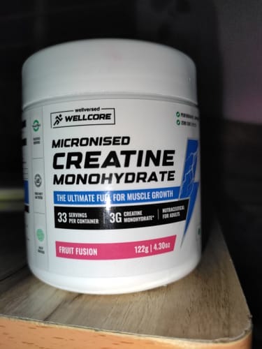 Customer photo review of Wellcore - Pure Micronised Creatine Monohydrate (122g, 33 Servings) Fruit Fusion