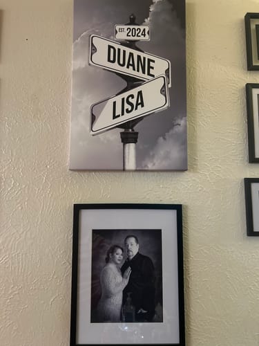 Customer photo review of COUPLES DATE OF LOVE by Cstm Canvas