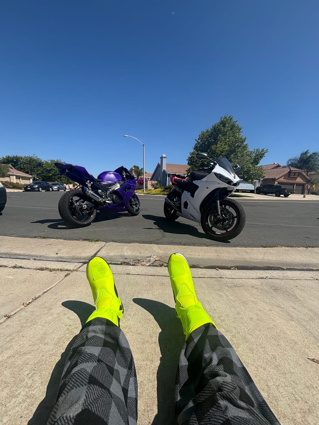 Customer photo review of Allgoal Motorcycle Riding Boots Green