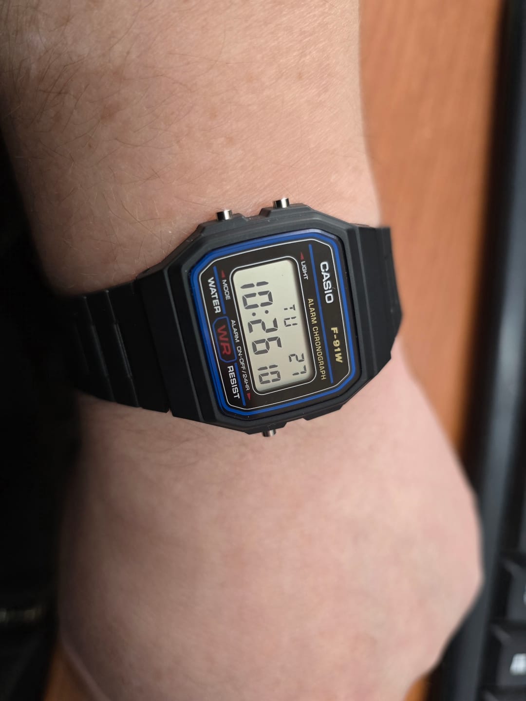 Customer photo review of Reloj Casio Vintage F-91W-1JH Packaging JDM