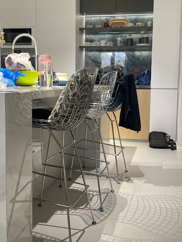 Customer photo review of Wire Bar Stool & Pu Leather Cushion Bp8601-Cb