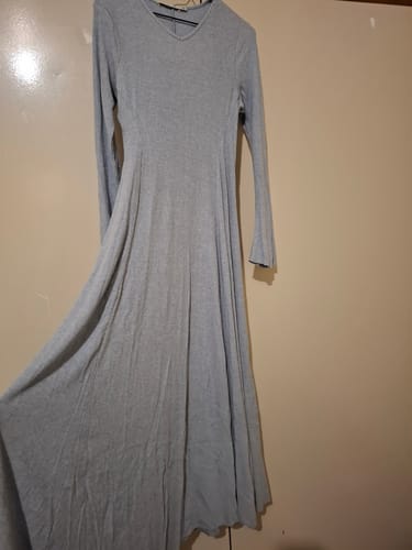 Customer photo review of Ribbed Flowy Dress