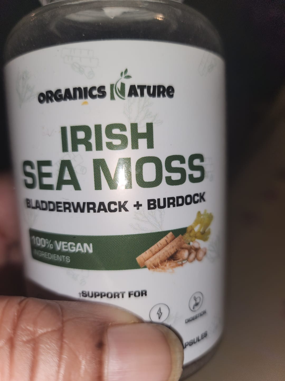Customer photo review of Organic Irish Sea Moss With Bladderwrack and Burdock Root - 45 Servings