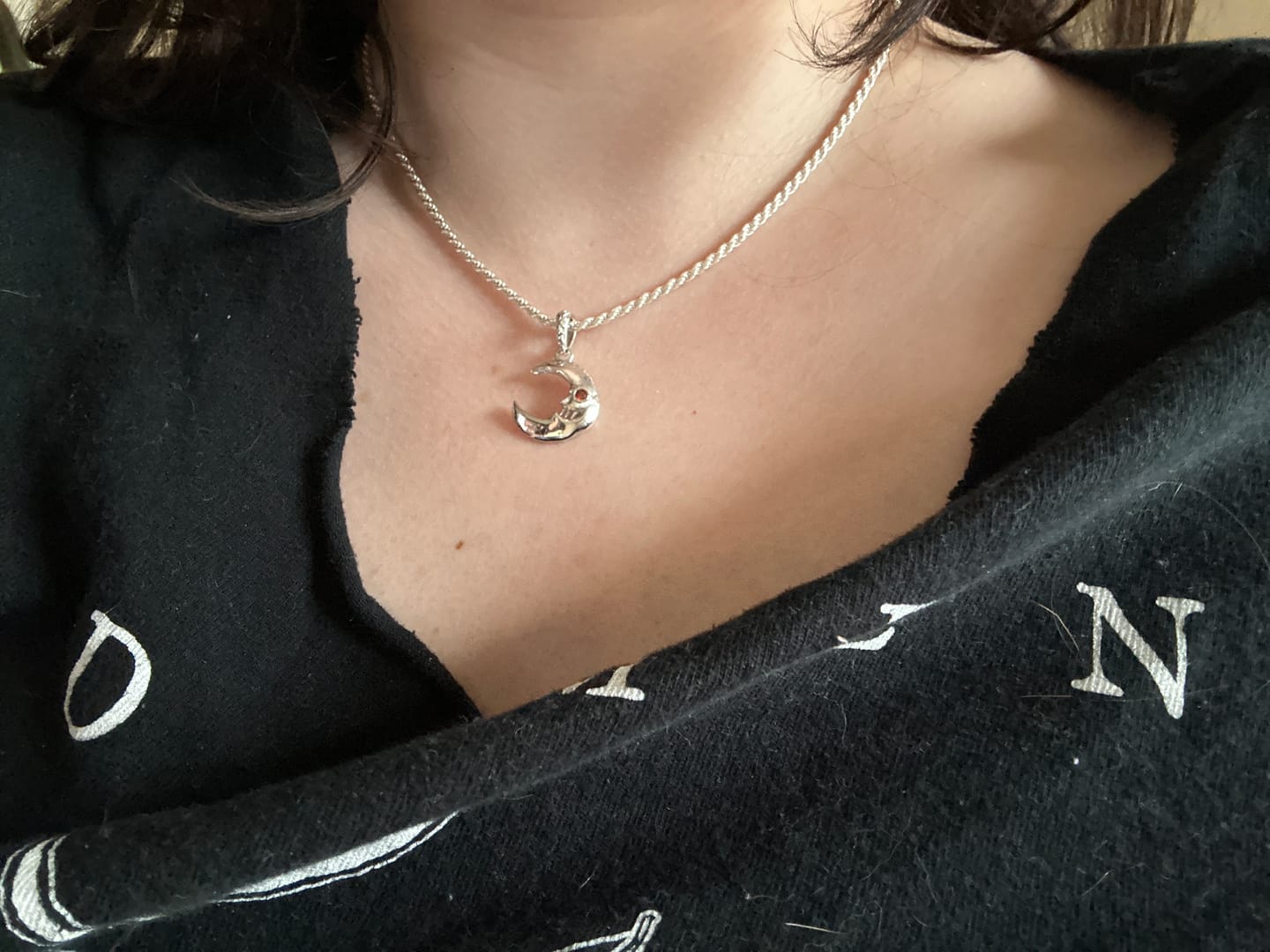 Customer photo review of LUNA THE LUNATIC LUNAR PENDANT
