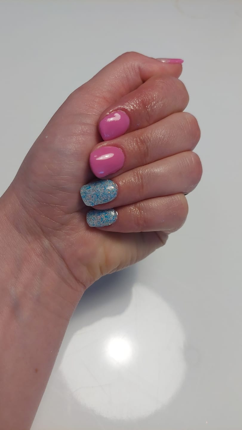 Customer photo review of Persian Pink Dipping Powder