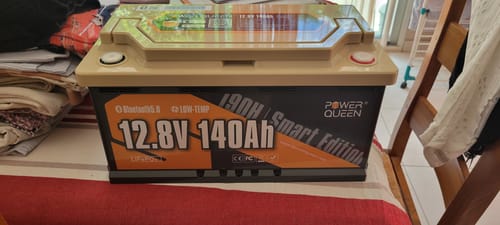 Customer photo review of Batterie LiFePO4 12V 140Ah H190 de Power Queen avec Bluetooth