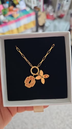 Customer photo review of Hashira Charm Necklace