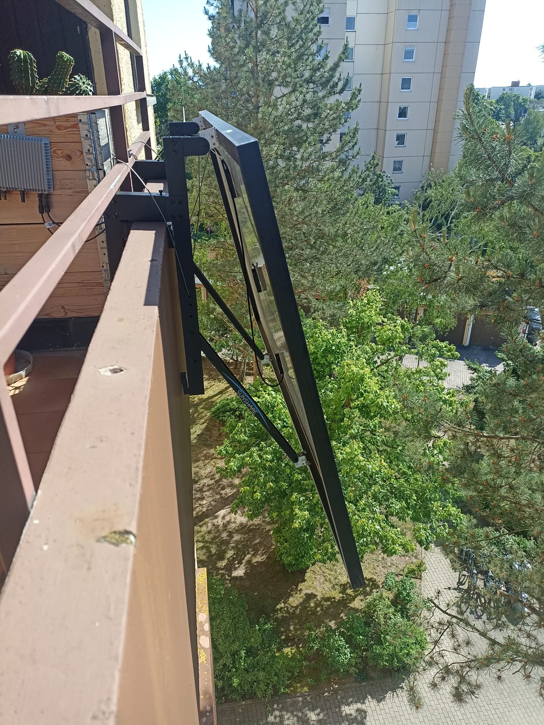 Customer photo review of Beton Balkon Halterung Winkel einstellbar