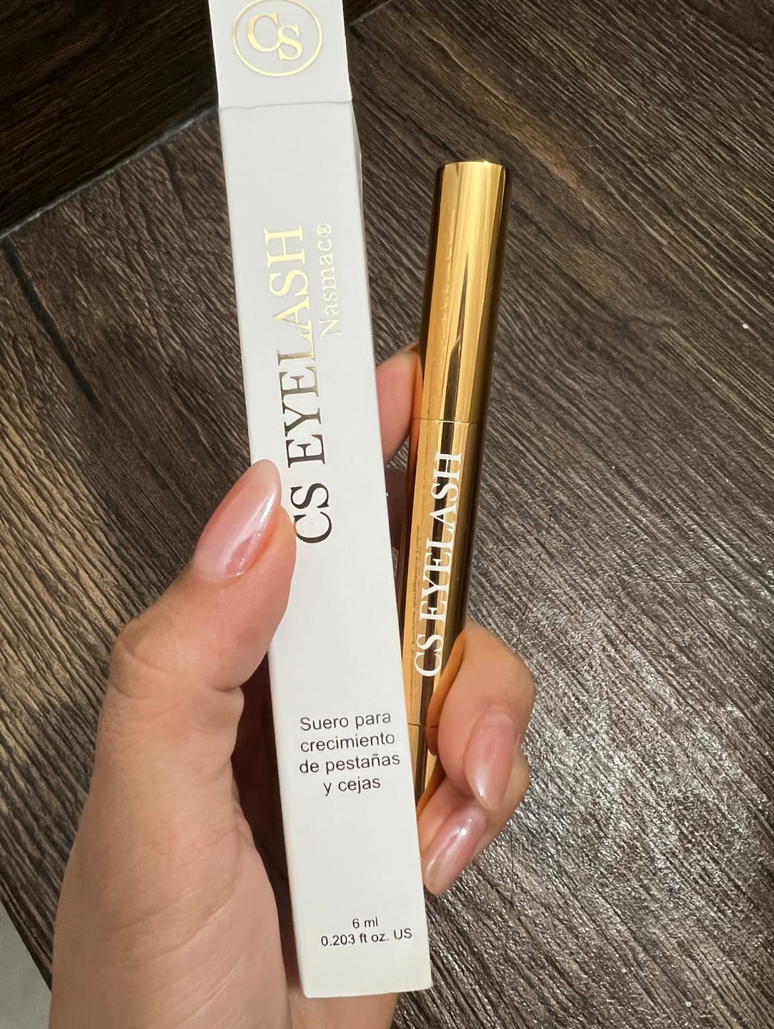 Customer photo review of Suero para crecimiento de pestañas y cejas 6 ml
