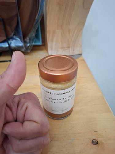 Customer photo review of Caramel Crème d'Isigny et Beurre salé d'Isigny AOP Fleur de sel de Guérande IGP