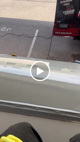 Customer video review of Buff and Shine Yellow Single Side Medium Cut Wool Pad 8" x 1.25"