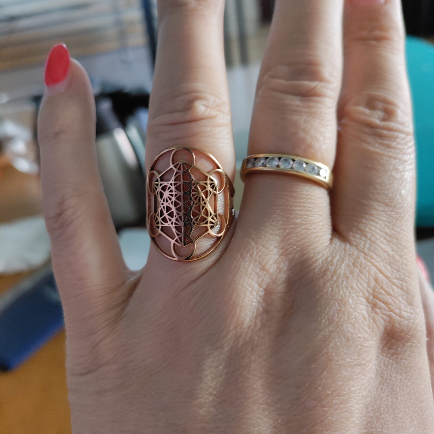 Customer photo review of Bague Ajustable Métatron
