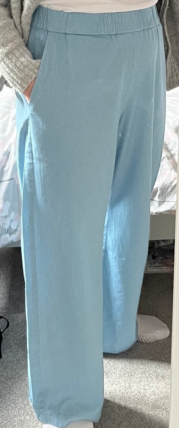 Customer photo review of Lightweight 4oz Washed Denim Fabric