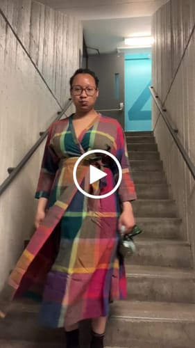 Customer video review of TARA WRAP DRESS | MADRAS CHEX