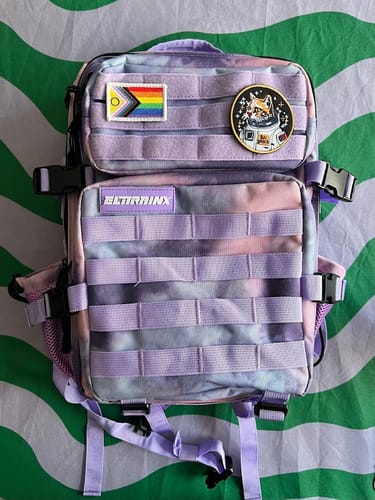 Customer photo review of Mochila Táctica 25L All In Starry Sky