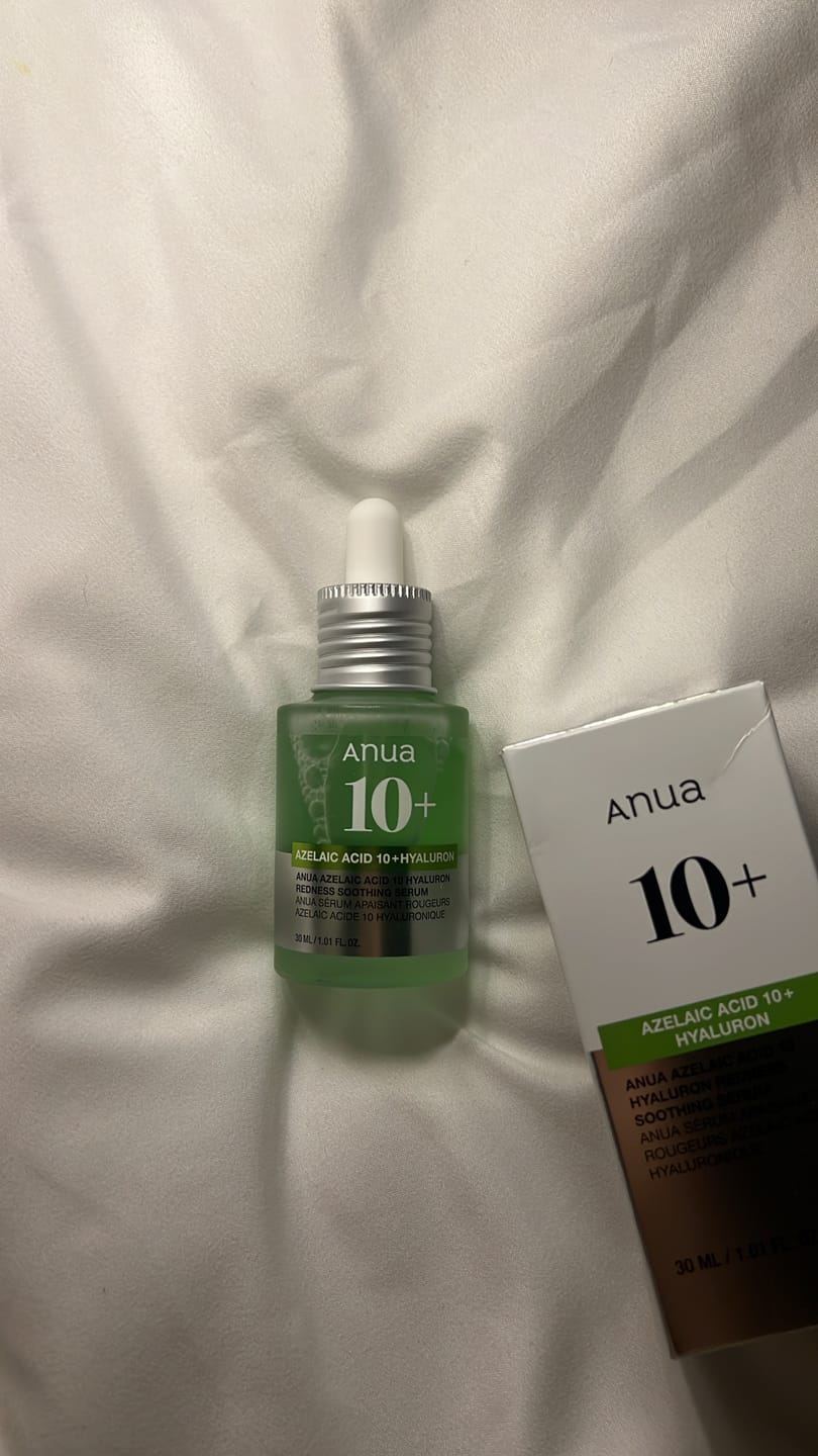 Customer photo review of سيروم ملطف للبشرة بحمض الأزيليك وحمض الهيالورونيك من انوا - 30 مل
