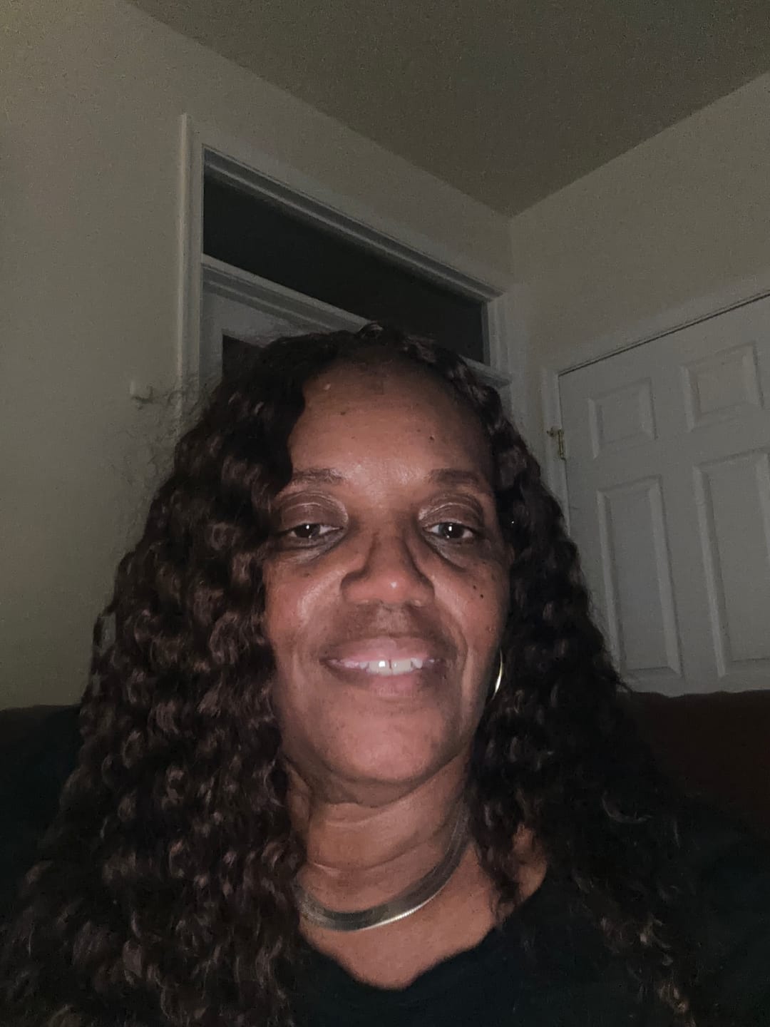 Customer photo review of #4 Medium Brown Deep Wave Human Crochet Hair