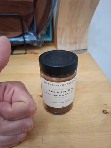 Customer photo review of Pâte à tartiner Noix du Dauphiné AOP Chocolat Lait