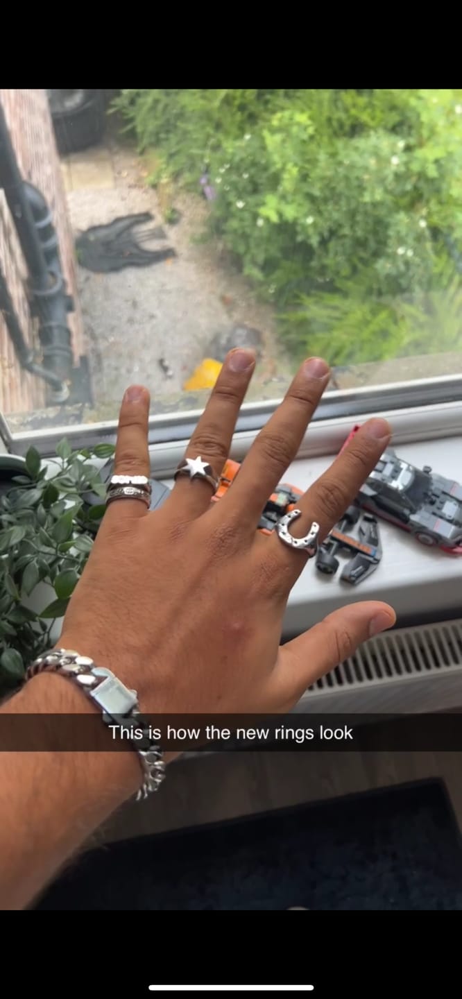 Customer photo review of Horse Shoe Ring