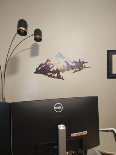 Customer photo review of Yosemite Mountain Range View - Metal Wall Art