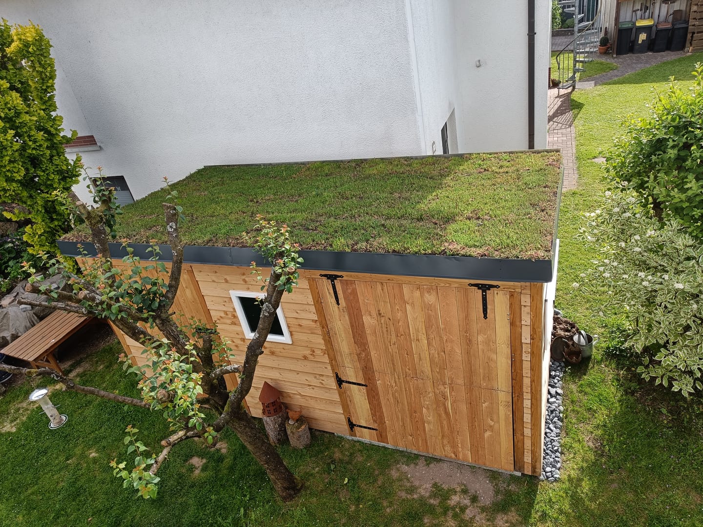Customer photo review of Gartenhaus Set