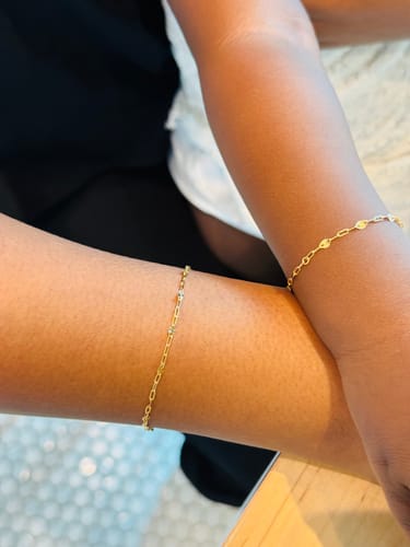 Customer photo review of Permanent jewelry gold filled