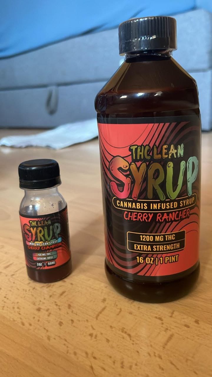 Customer photo review of 1200mg THC Syrup (1 Pint)
