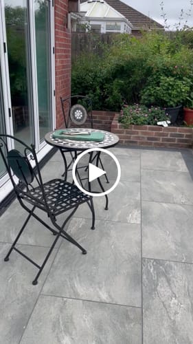 Customer video review of Mercury - Grey Porcelain Paving Tiles - 900 x 600 x 20mm