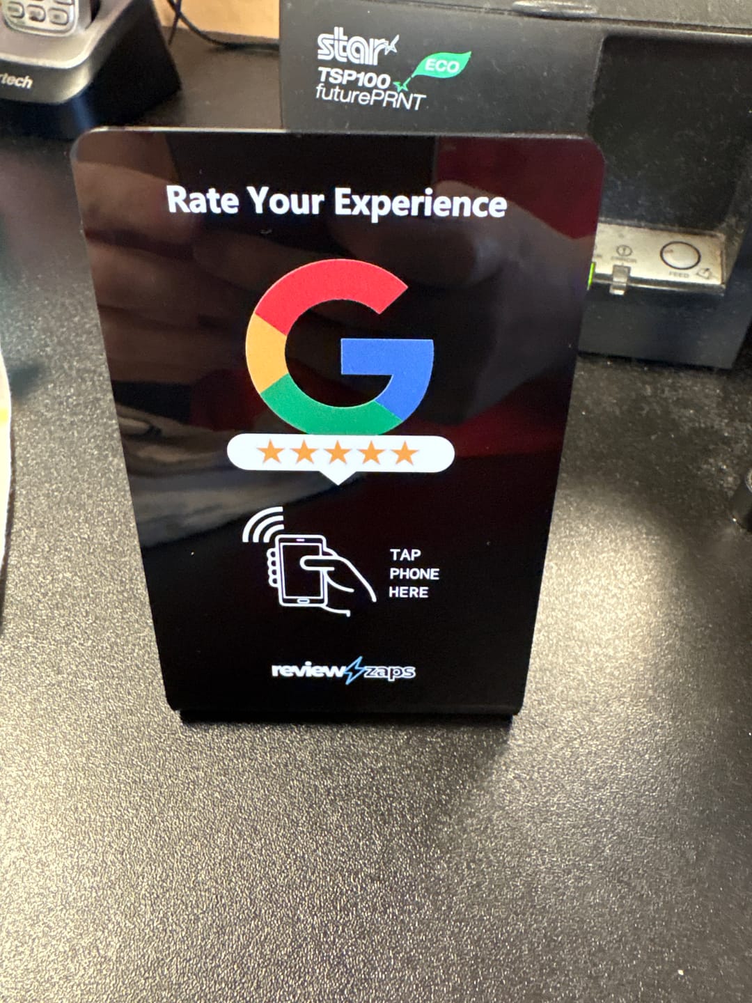 Customer photo review of NFC Google Review Stand
