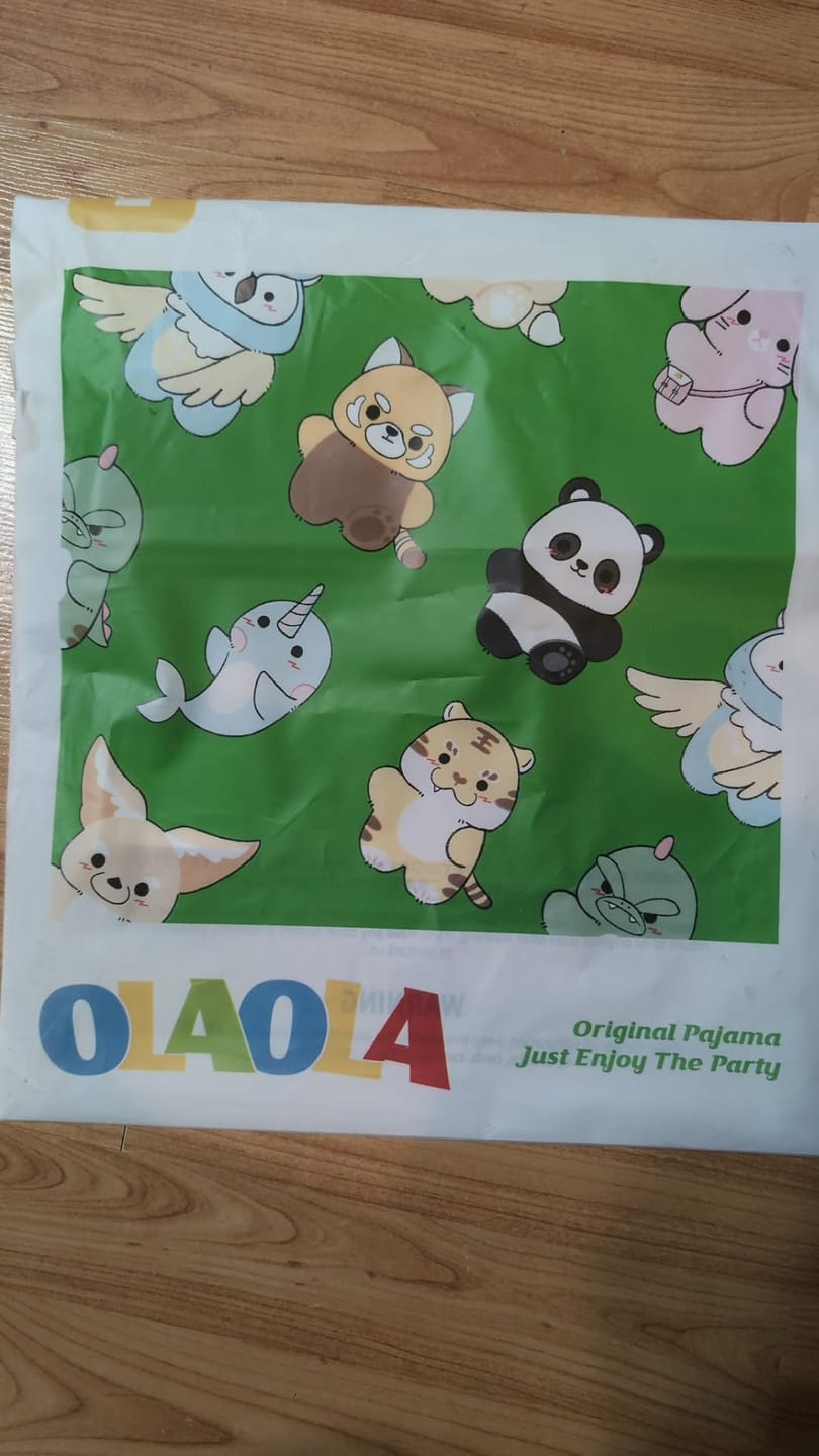 Customer photo review of OLAOLA Baby's Cat Animal Onesie Plush Soft Flannel Warm Home Pet Pajamas One-Piece Sleepwear