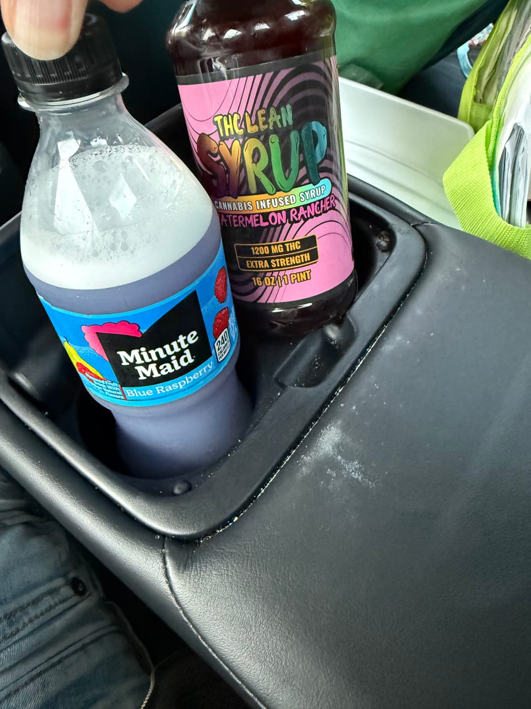 Customer photo review of 1200mg THC Syrup (1 Pint)
